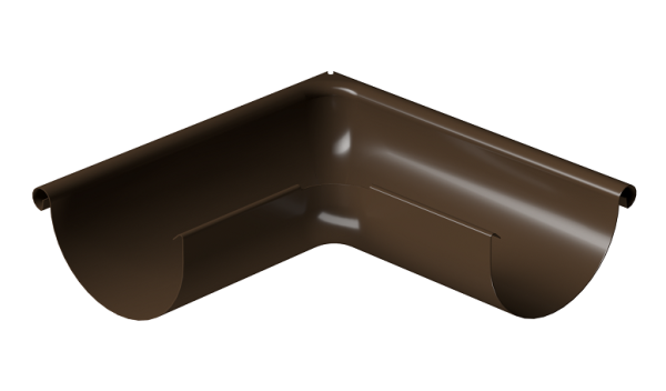 Угол внешний 90° D125 Döcke STAL PREMIUM Каштан, (RAL 8017) купить в Успенском