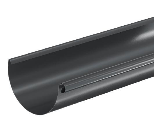 Водосток Aquasistem, система 125x90 - Водосточный желоб 3.00м RAL 7024 Тёмно-серый купить в Успенском