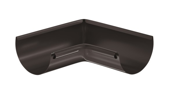 Водосток Aquasistem, система 125x90 - Угол желоба, внутренний 90° RR 32 Тёмно-Коричневый купить в Успенском