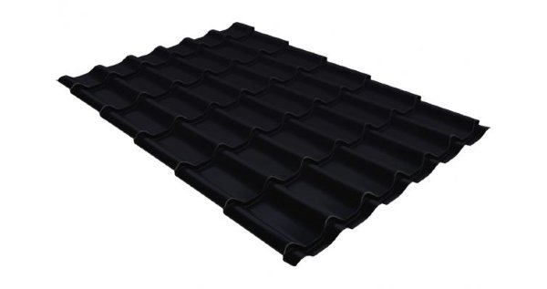 Металлочерепица классик GL 0,5 Velur20 RAL 9005 черный купить в Успенском