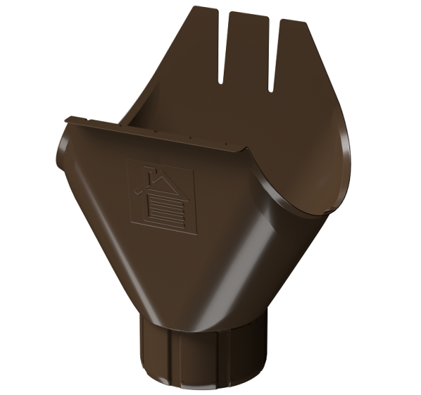 Воронка желоба D125 Döcke STAL PREMIUM Каштан, (RAL 8017) купить в Успенском