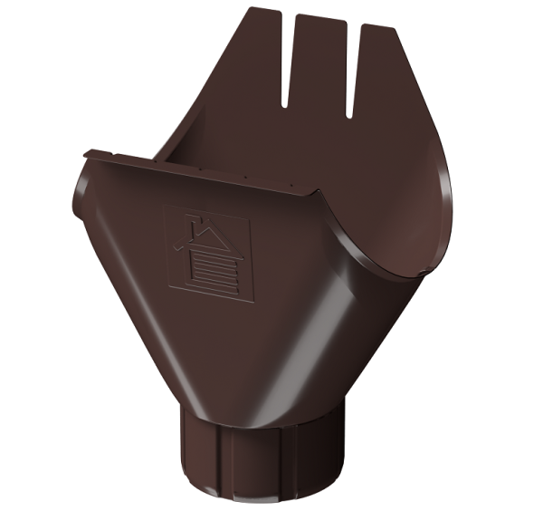 Воронка желоба D125 Döcke STAL PREMIUM Шоколад, (RAL 8019) купить в Успенском