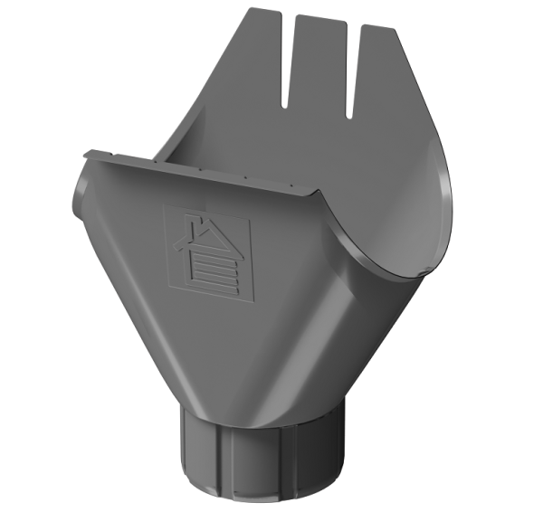 Воронка желоба D125 Döcke STAL PREMIUM Графит, (RAL 7024) купить в Успенском