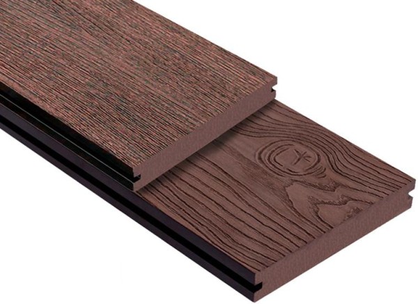 Террасная доска ДПК Outdoor 3D полнотелая STORM/OCEAN BROWN коричневая микс купить в Успенском