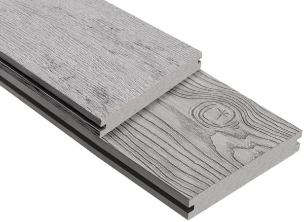 Террасная доска ДПК Outdoor 3D полнотелая STORM/OCEAN GREY серая микс купить в Успенском