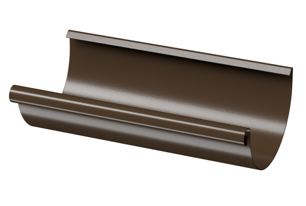 Желоб полукруглый D125 3 м Döcke STAL PREMIUM Каштан, (RAL 8017) купить в Успенском