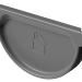Заглушка желоба D125 Döcke STAL PREMIUM Графит, (RAL 7024) купить в Успенском