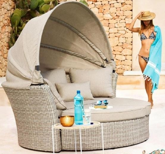 Диван-Трансформер AFINA плетеный из иск. ротанга AFM-325 Beige купить в Успенском