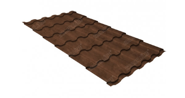 Металлочерепица кредо 0,45 Safari Twincolor Brown купить в Успенском