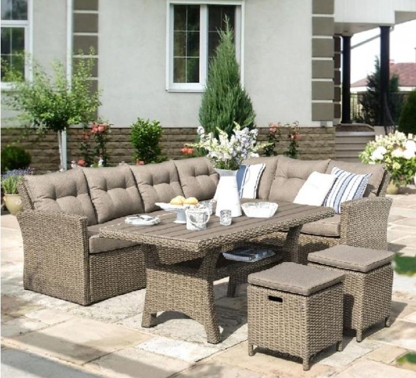 Комплект мебели AFINA плетеной из иск. ротанга AFM-307B Beige купить в Успенском