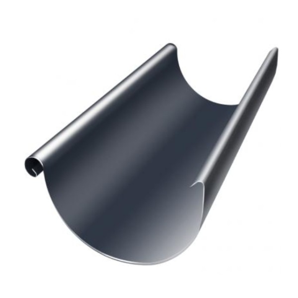 Водосток Grand Line 150x100 – Полукруглый желоб 3 метра RAL 7024 купить в Успенском