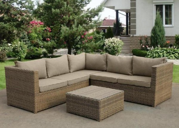 Комплект мебели AFINA плетеной из иск. ротанга YR825B Beige купить в Успенском