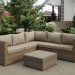 Комплект мебели AFINA плетеной из иск. ротанга YR825B Beige купить в Успенском