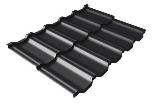 Металлочерепица модульная Квинта Uno Grand Line c 3D резом 0,5 Rooftop Matte RAL 9005 черный купить в Успенском