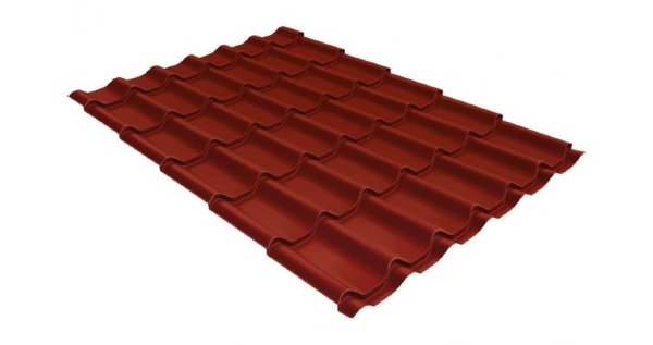 Металлочерепица классик 0,5 Satin RAL 3009 оксидно-красный купить в Успенском