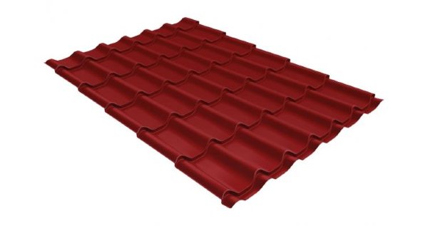 Металлочерепица классик 0,5 Satin RAL 3011 коричнево-красный купить в Успенском
