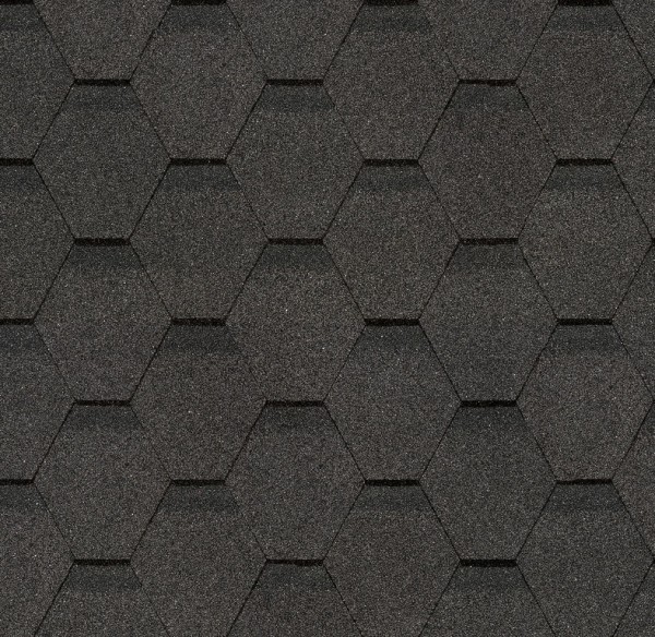 Гибкая черепица Docke, коллекция Шестигранник Серый купить в Успенском