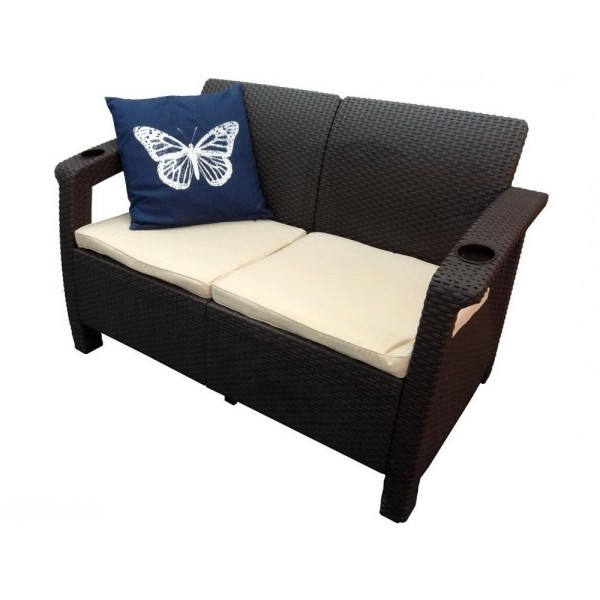 Двухместный диван Yalta Sofa Seаt венге купить в Успенском
