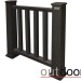 Ограждение из ДПК Outdoor Классик 3D STORM чёрный купить в Успенском