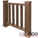 Ограждение из ДПК Outdoor Классик 3D STORM коричневый микс купить в Успенском
