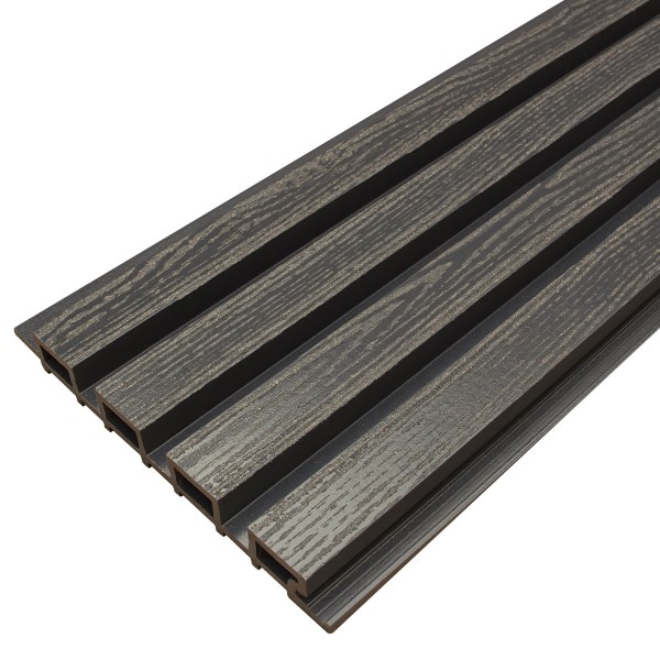 Фасадная доска из ДПК Faynag Wood Рейка Мокрый Асфальт купить в Успенском