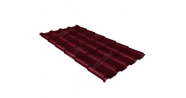 Металлочерепица камея 0,5 Satin RAL 3005 красное вино купить в Успенском