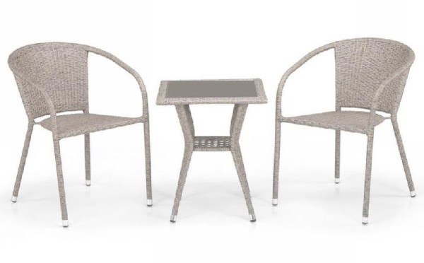 Комплект плетеной мебели AFINA из иск. ротанга T25C/Y137C-W85 Latte 2Pcs купить в Успенском