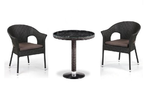 Комплект плетеной мебели AFINA из иск. ротанга T601/Y79A-W53 Brown 2Pcs купить в Успенском