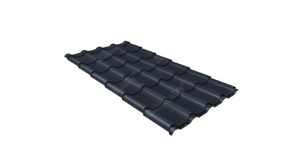 Металлочерепица камея 0,5 Satin RAL 7024 мокрый асфальт купить в Успенском