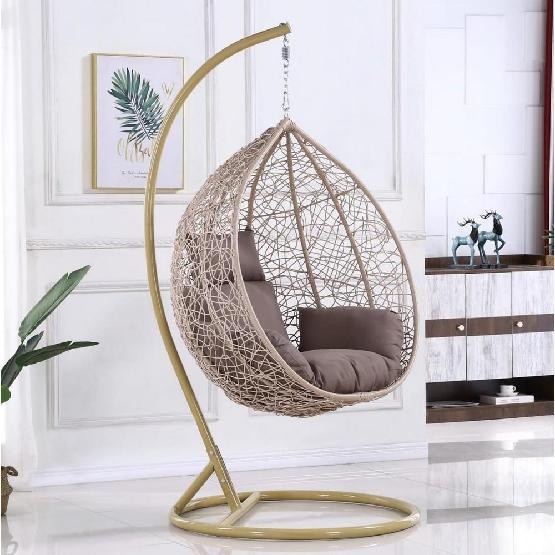 Кресло Подвесное из искусственного ротанга AFM-169A-LB Beige купить в Успенском