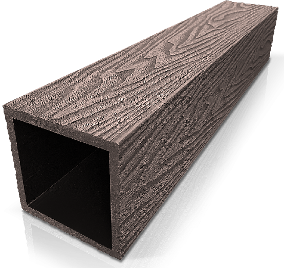 Столб ДПК 3D GardenParkett фактура дерева Венге купить в Успенском