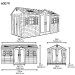 Сарай пластиковый LifeTime 15x8 DD купить в Успенском
