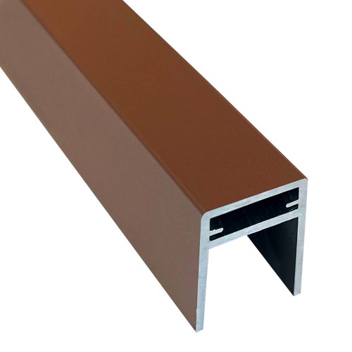 П-профиль Алюминиевый EasyDecking 35x25 Коричневый купить в Успенском