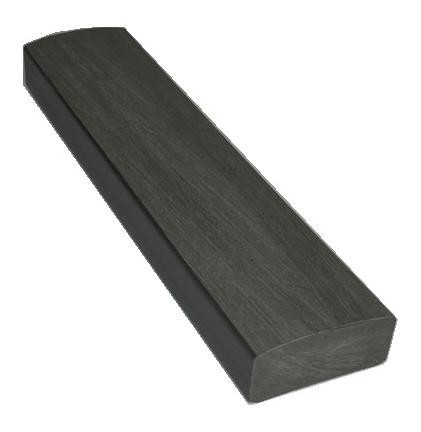 Лавочный брус Ecodecking Некст полнотелый брашированный 70х35 графит купить в Успенском