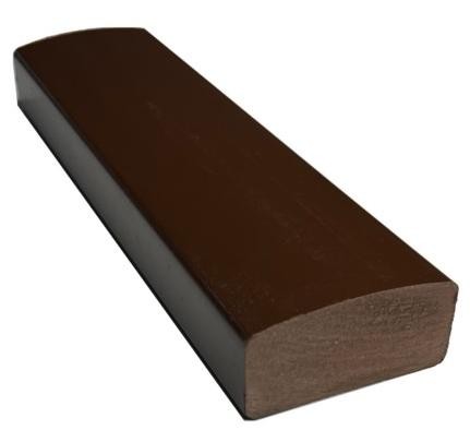 Лавочный брус Ecodecking Некст полнотелый глянцевый 70х35 шоколад купить в Успенском