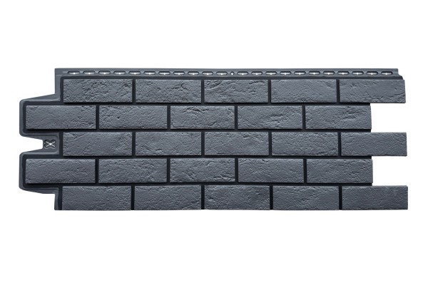 ФП Grand Line состаренный кирпич премиум Графит (шов RAL 9005) купить в Успенском