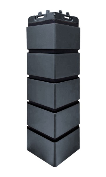 Угол Grand Line состаренный кирпич премиум Графит (шов RAL 9005) купить в Успенском