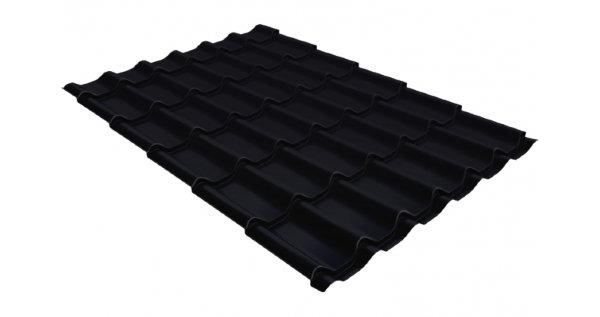 Металлочерепица классик GL 0,5 Quarzit lite RAL 9005 черный купить в Успенском