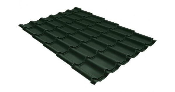Металлочерепица классик 0,5 Satin RR 11 темно-зеленый купить в Успенском